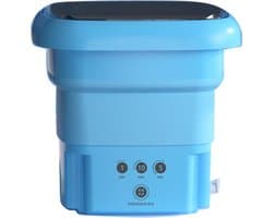 Opvouwbare mini-wasmachine imiteert handwrijving - Geïntegreerde draagbare wasmachine voor ondergoed (blauw) met gezondheidsgarantie