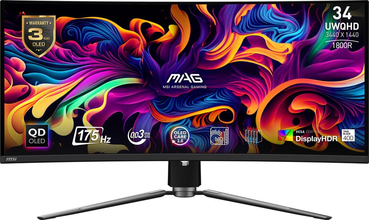 MAG 341CQPDE QD-OLED computer monitor — afbeelding 1