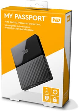 Western Digital My Passport portable - Externe harde schijf - 1TB - Zwart — thumbnail 2
