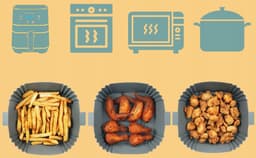 2 x Airfryer bakplaat - Dubbele uittrekmand - 16,3*16,3 cm - Grijs - Siliconen hittebestendige mal met handgrepen aan beide zijden — thumbnail 13