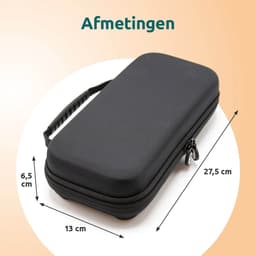 George Napoli Case geschikt voor Nintendo Switch - Met opbergvak voor 20 games - Hoes geschikt voor Nintendo Switch - Accessoires geschikt voor Nintendo Switch - Zwart — thumbnail 4