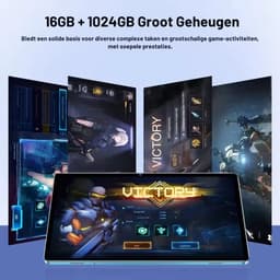 Mookes Pad 8 Pro Tablet 10.1 inch Android Global Snapdragon 8gen2 16GB 1024GB10000 mah 5G Dual SIM WIFI HD Volledig Scherm - Green — thumbnail 4