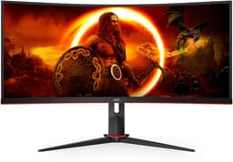 AOC CU34G2XP - Curved Ultrawide Gaming Monitor - HDR400 - USB-hub - 180hz - 34 inch — thumbnail 2