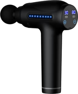 Massage Gun Professioneel – 30 Snelheden – 6 Opzetstukken – Stil – Diepe Weefselmassage – LED Display – USB Oplaadbaar – Triggerpoint – Voor Rug, Nek, Benen – Inclusief Opbergcase — thumbnail 5