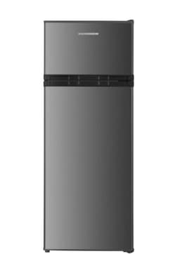 Heinner HF-H2206XE++ Koel-vriescombinatie – 206 L – LED-verlichting – Omkeerbare Deur – Instelbare Mechanische Thermostaat – Donker Zilver – 5 Jaar Garantie — thumbnail 1