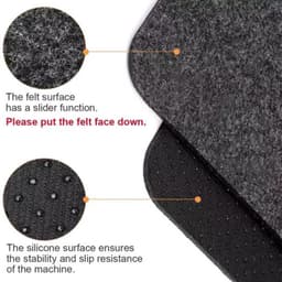 Hittebestendige mat voor Airfryer - Bescherming Frituurpan - 4 Stuks - aanrechtbladbeschermers - koffiezetapparaatmat - Ovenbeschermingsmat - 43*30CM - Vilt — thumbnail 2