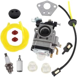 Carburateurset - Buis met pakking - Bougie en brandstoffilter - Voor carburateur grasmaaier 52cc 49cc 43cc — thumbnail 1