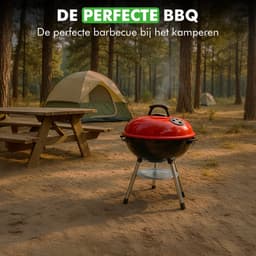 Travelhawk Houtskool BBQ - Barbecue Houtskool - Opvouwbaar - 33x33cm Grilloppervlak - Gelegeerd Staal - Zwart — thumbnail 3