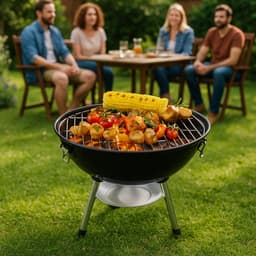 Travelhawk Houtskool BBQ - Barbecue Houtskool - Opvouwbaar - 33x33cm Grilloppervlak - Gelegeerd Staal - Zwart — thumbnail 2