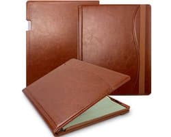 Remarkable Paper Pro hoes - Geschikt voor Remarkable Paper Pro 11.8" (2024) - Premium Leren Drievoudige Standaardhoes - Automatische slaap-/waakfunctie - Hoogwaardige waterdichte PU leer case - (Niet voor Remarkable 2)- Bruin