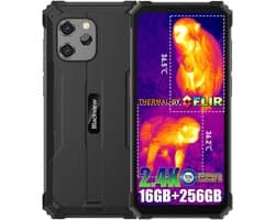 Blackview BV8900 - Robuuste Smartphone - 16GB RAM - 256GB - Warmtebeeldcamera - 6.5 inch - 10000mAh - IP68 Waterdicht - Outdoor Mobiele Telefoon - NFC - GPS - Zwart