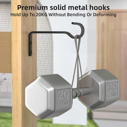 15,2 cm 2-pack robuuste buitenplantenbakken voor hangmanden: ijzeren hangers met metalen haken, perfect voor buitenplanten en hangende lantaarns of vogelvoederbakken — thumbnail 2