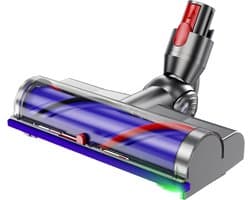 ZENC® Vuildetectie Zuigmond Geschikt Voor Dyson Steelstofzuiger V15, V11, V10, V8 & V7 - Turbo Borstel - Vloerzuigmond - Stofzuigermondstuk - Opzetstuk - Mondstuk - Stofzuigeraccessoires - Grijs