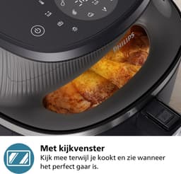 Philips 3000 Series Airfryer - NA341/00 - Kijkvenster - RapidAir Plus - 7.2L - Tot 6 Personen - Zwart — thumbnail 4