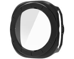 Watch case screenprotector - hoesje - gehard glas - geschikt voor Samsung Galaxy Watch Ultra (47 mm) - zwart