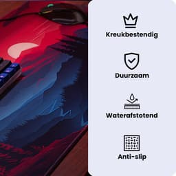 XXL Gaming Muismat Twilight Valley – 90x40 cm – Antislip Onderlegger — thumbnail 5