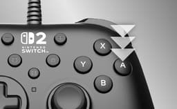 HORI - HORIPAD Turbo Wired Controller voor Nintendo Switch 2 - Zwart - Officieel gelicentieerd door Nintendo — thumbnail 3