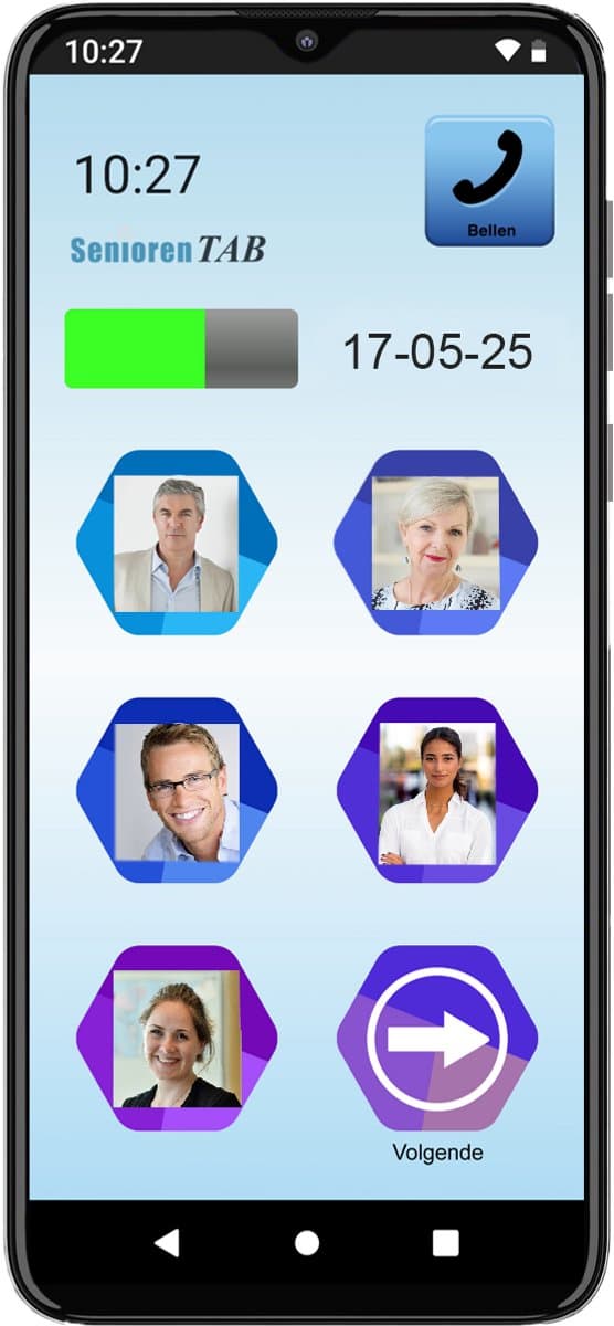 SeniorenTAB - Easy Smartphone - (beeld)bellen via foto's - 64GB — afbeelding 1