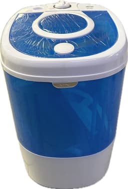Draagbare Bovenlader Wasmachine 2kg - Compact en Efficiënt in Blauw/Wit — thumbnail 1