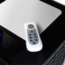 Klarstein airconditioner, 5-in-1 mobiele airconditioner, luchtontvochtiger, ventilator, nachtmodus, antibacteriële luchtreiniger, zeer stille & mobiele airconditioner met luchtafvoerslang, 15000 BTU, pikzwart,4 kW voor 72 m² - Afstandsbediening — thumbnail 13