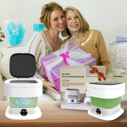 Mini Wasmachine met Centrifuge - Voor Kleine Wasgoed - Meerdere Programma's — thumbnail 3