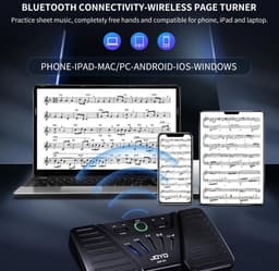 Joyo JSP-01 Draadloze Bluetooth Page Turner Pedal Paginawisselaar — thumbnail 4
