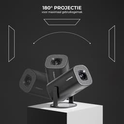 Lumenix® S2 - Mini Beamer 2025 - Alles-in-één Smart TV Projector - 4K Ultra HD & Voor iOS & Android - Zwart — thumbnail 3