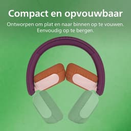 PHILIPS TAK4200MP 4200-serie On Ear draadloze opvouwbare hoofdtelefoon voor kinderen - 45 uur afspeeltijd, beperkt volume, Audio delen, laadkabel meegeleverd - Ambiant verlichting - Magenta Paars — thumbnail 14