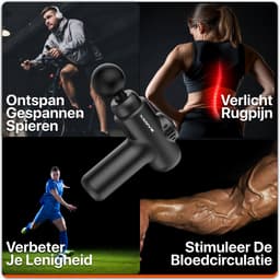Xssive Mini Massage Gun - 3200 RPM - Professioneel Massage Apparaat - Krachtige Massagegun in Zakformaat - 30 Snelheden — thumbnail 4