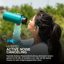 JLab JBuds Sport ANC 4 Draadloze oordopjes - Bluetooth Oortjes Draadloos - Hybrid Active Noise Cancelling - 60 uur Batterijduur - IP66 Waterbestendig - Aanpasbare EQ3 - Hardlopen - Groen — thumbnail 2