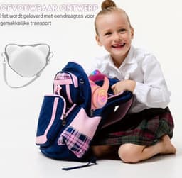 StayPowered Kinder Bluetooth Hoofdtelefoon - Perfect voor School & Reis - Veilig Volumeniveau - Heldere Geluidskwaliteit - met LED - Draadloos & Bekabeld - Versterkt Materiaal - Lange Batterijduur - Roze - Levering Sneller dan Aangegeven! — thumbnail 4
