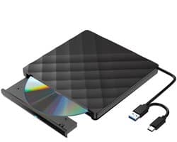 Externe DVD Speler voor laptop - Optical Drive & brander - DVD/CD Drive - Geschikt voor Laptop & Macbook - Mini USB en USB C