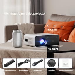 Mini beamer - Projector - Beamerscherm - Projectiescherm - Outdoor & Indoor Projector - — thumbnail 5