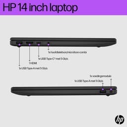 HP Laptop 14-em0015nd AMD Ryzen™ 5 7520U 35,6 cm (14") Full HD 8 GB LPDDR5-SDRAM 512 GB SSD Wi-Fi 6 (802.11ax) Windows 11 Home Zilver — thumbnail 5