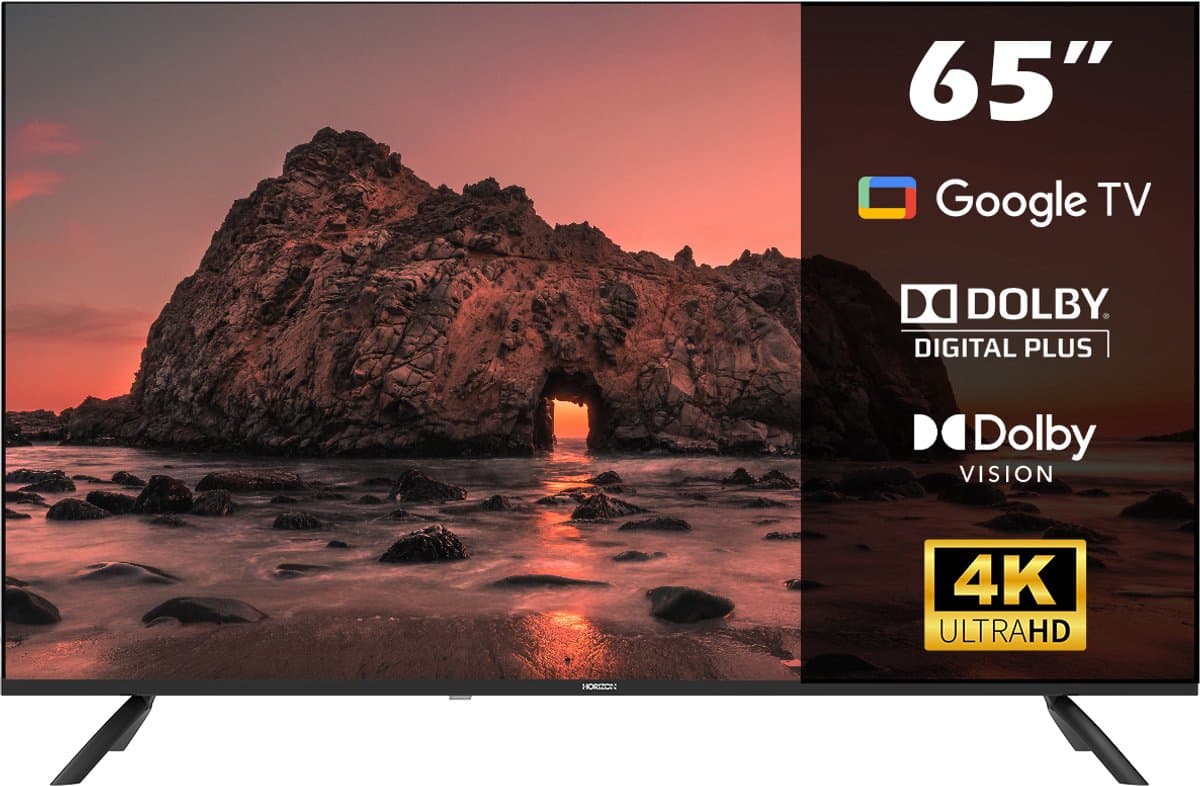Horizon Smart TV 65 inch - 4K LED Televisie - XT Line - ULTRA HD - WiFi - Netflix - Voice Assistant - Ultra Narrow Design — afbeelding 1