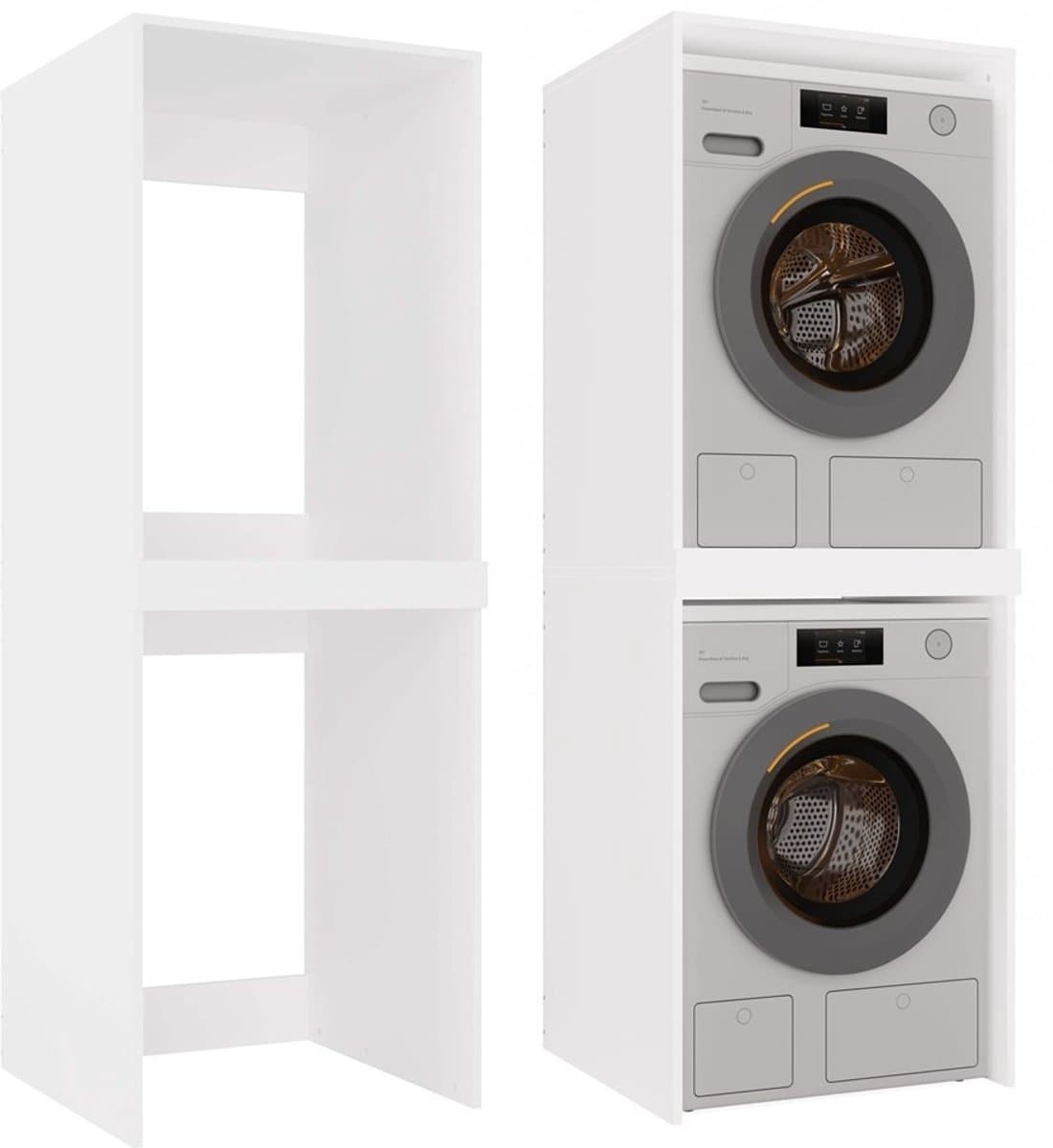 Wasmachine/wasdroger kast - Wasmachine-opbouwmeubel - Droger op wasmachine plaatsen — afbeelding 1