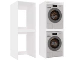 Wasmachine/wasdroger kast - Wasmachine-opbouwmeubel - Droger op wasmachine plaatsen