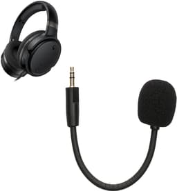 kwmobile microfoon voor gaming headset - geschikt voor Kingston Hyper X Cloud OrbitS - 10 cm - In zwart — thumbnail 1