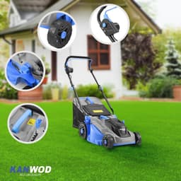 Elektrische grasmaaier 38 cm - 1600 W met 5-traps maaihoogte en 42L opvangmand voor gazons tot 1000 m² — thumbnail 3