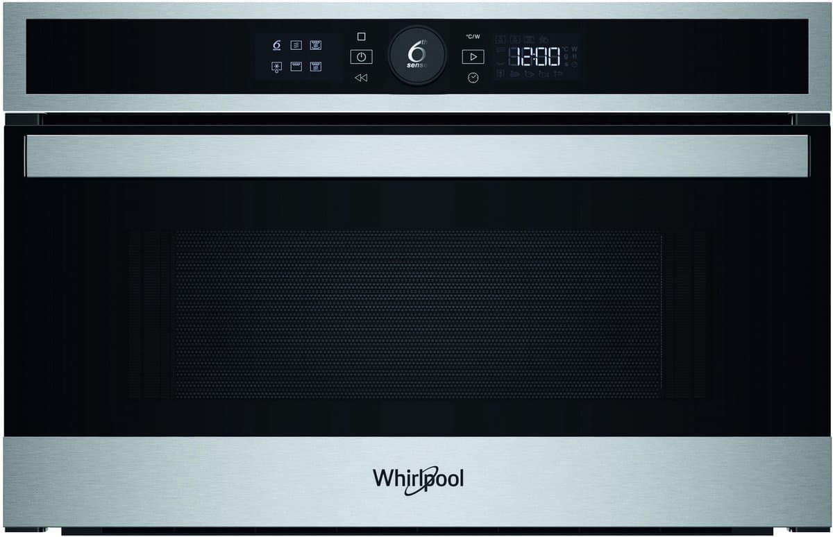 Whirlpool WMD4I4MX Zwart, Roestvrijstaal Grill-magnetron Ingebouwd 31 l 1000 W — afbeelding 1