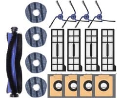 PolkaHome® 17-delige Accessoires Set voor Eufy X10 Pro Omni – Filters, Borstels & Stofzakken – onderdelen