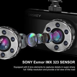 Dual Dashcam - Dashcam voor Auto - Dashcams - Zwart — thumbnail 2