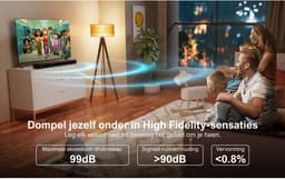 ULTIMEA Apollo S40 - 2.2-kanaals Soundbar - Afneembaar - Smart App Bediening - Box Speaker voor TV - Zwart — thumbnail 3