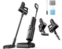 Roborock F25 Combo Draadloze -Nat Droog Stofzuiger - 5-in-1 Steelstofzuigers-Wet&Dry stofzuigers-20 kPa zuigkracht-zelfreiniging met 90°C hoge temperatuur-5 min flitsdrogen met hete lucht-Wasvloer Elektrische dweil-Zelfreinigende randreiniging