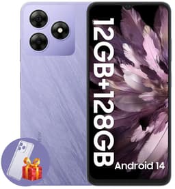 Blackview WAVE 8 - Smartphone - 128GB - 6.56 inch - 4G Dual SIM - 5000mAh - 6.56 inch - Android 14 - 90Hz - GPS - Paars — thumbnail 1