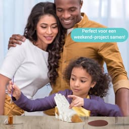 LotaHome - 3D Handafdruk Set - Gipsafdruk Set - 3D Casting - Handafdrukset - Handgietset - Voor Volwassenen, Koppels, Familie en Baby's - Gipsafdruk Handen voor Stellen - Geschikt voor 2 Handen - Babyhandjes - Complete Set - Decoratieve Accessoire — thumbnail 3