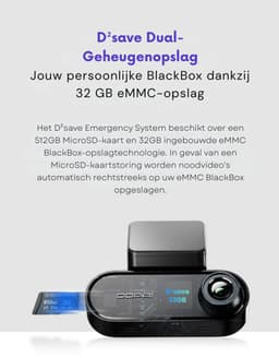 Dashcam Auto met Voor en Achter Camera - 4K HD Beeld - GPS - DDPAI — thumbnail 3