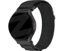 Bandz Smartwatch bandje 22mm Alpine nylon - geschikt voor Samsung Galaxy Watch 3 45mm / 1 46mm / Gear S3 - Amazfit GTR 2/3/4 - Xiaomi Watch S1 / 2 (Pro) / S3 / Mi Watch - Polar Vantage M / Grit X / V3 - OnePlus Watch (2 / 2R / 3) - zwart