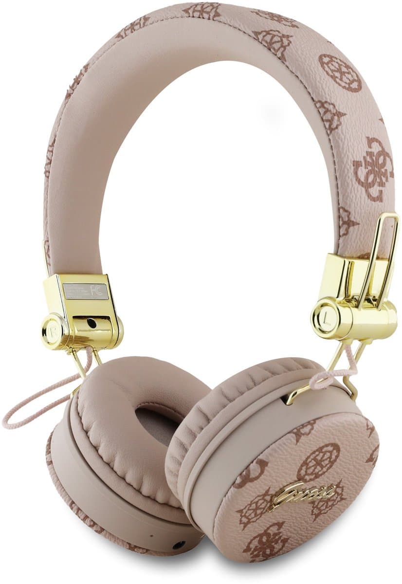 Guess Headphone Koptelefoon Peony Script round-fast charging- bluetooth-high quality- hands free - designer- brand — afbeelding 1