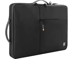 Laptoptas 16 Inch - Laptophoes Met Ritssluiting - Sleeve Alle Merken - Tas Alle Laptops Tot 16 Inch - Met Accessoiresvakken - Waterbestendig - Anti Diefstal - Zakelijke Laptoptas - Veel Vakken - Laptopsleeve - Zwart